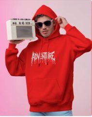 Adventure front Printed Premium Hoodie