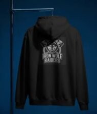 IRON WOLF BACK PRINTED HOODIE - Image 2