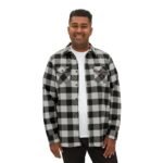 Black Flannel Double Pocket Shirt