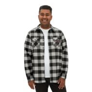 Black Flannel Double Pocket Shirt
